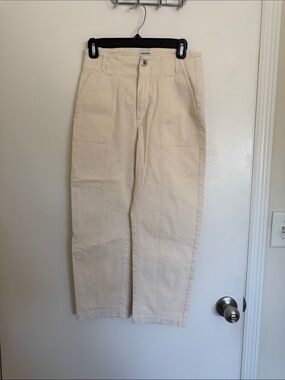 Richer Poorer Straight-Leg Utility Pants in Cream S
